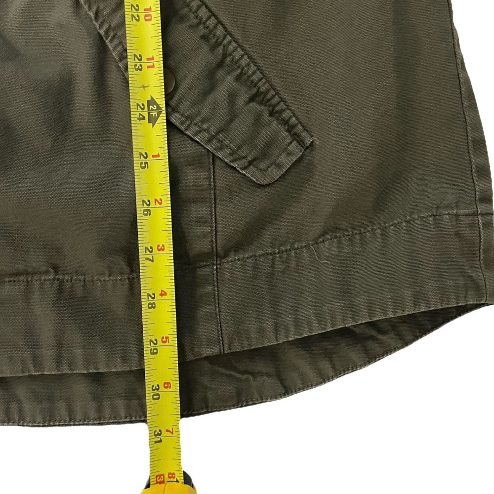 American Rag Cie Olive Zip-Up Vest Jacket Gathered Waist Women’s Size 2X - Picture 5 of 5